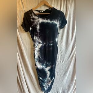 Antistar Dark Blue & White Tie-Dye T-Shirt Dress – Size Small